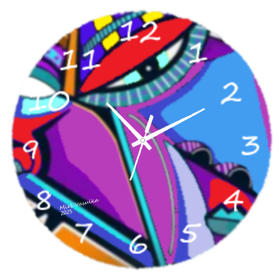 "Abstract Face Wall Clock featuring a minimalist line art face design, perfect for modern and artistic home décor. Silent quartz movement and durable materials ensure functionality and style."