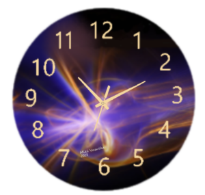 "Modern Delta Waves Clock with a sleek wave-inspired design, silent quartz movement, and premium craftsmanship, perfect for home or office décor."