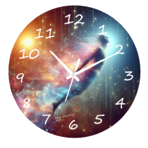 Disintegrating Clock with an abstract design symbolizing the fleeting nature of time, made with durable materials and an easy-to-read face, perfect for artistic and modern decor.