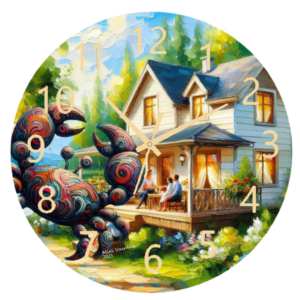 Cancer Family and Home Clock featuring a soft, comforting design, durable materials, and easy-to-read numbers, perfect for creating a cozy and welcoming atmosphere.