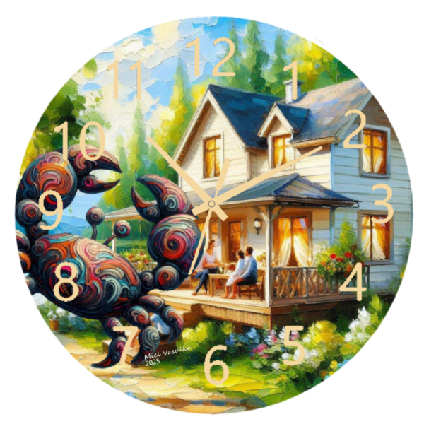 Cancer Family and Home Clock featuring a soft, comforting design, durable materials, and easy-to-read numbers, perfect for creating a cozy and welcoming atmosphere.