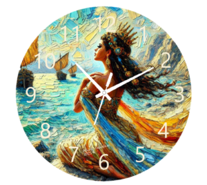 Feel the Wind Clock with a nature-inspired design that evokes the feeling of a gentle breeze, made with durable materials and an easy-to-read face, perfect for peaceful, nature-themed decor.