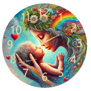 "Elegant Love You Clock with a heartfelt design, featuring silent quartz movement and a modern aesthetic, perfect for any romantic space."