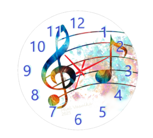 Music Healer Clock featuring a sleek design with customizable sound settings, promoting relaxation and wellness in any room