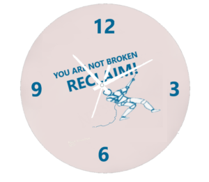 Bold and vibrant artwork titled 'Painter's Not Broken,' depicting a resilient painter surrounded by expressive brushstrokes and dynamic colors, symbolizing strength and creativity.