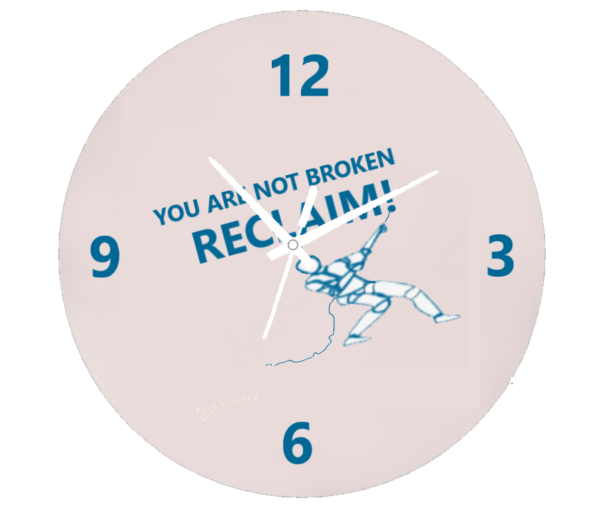 Bold and vibrant artwork titled 'Painter's Not Broken,' depicting a resilient painter surrounded by expressive brushstrokes and dynamic colors, symbolizing strength and creativity.