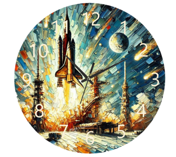 Takeoff Clock featuring an airplane design symbolizing aviation and adventure, crafted with durable materials and an easy-to-read face, perfect for travel lovers.