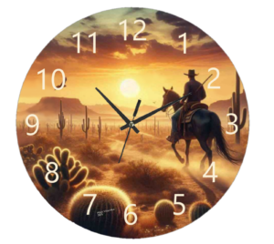 Texas Clock featuring the iconic shape of Texas with bold colors, weather-resistant material, and easy-to-read numbers, perfect for both indoor and outdoor spaces.