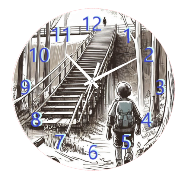 To the Top To the Top Clock featuring a dynamic, upward-reaching design, perfect for motivational and goal-driven spaces, with a clear and functional clock face.