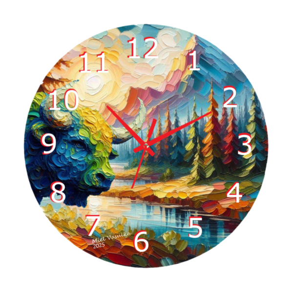 Taurus Value Clock with an earthy, elegant design, clear numbers, and durable materials, ideal for adding practicality and style to your home.