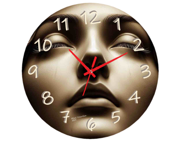 🕰️🌙 Add a touch of grace to your space with the Woman Dreaming Clock. Featuring a serene design that inspires imagination, this artistic timepiece is perfect for creating a calm and stylish atmosphere. ✨ #ElegantTimepiece #ArtisticDecor