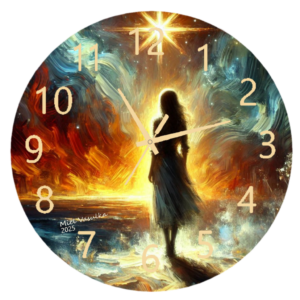 Engulfed by Darkness Clock featuring shadowy swirls and bold contrasts, perfect for gothic and modern decor, with a clear clock face and durable materials.